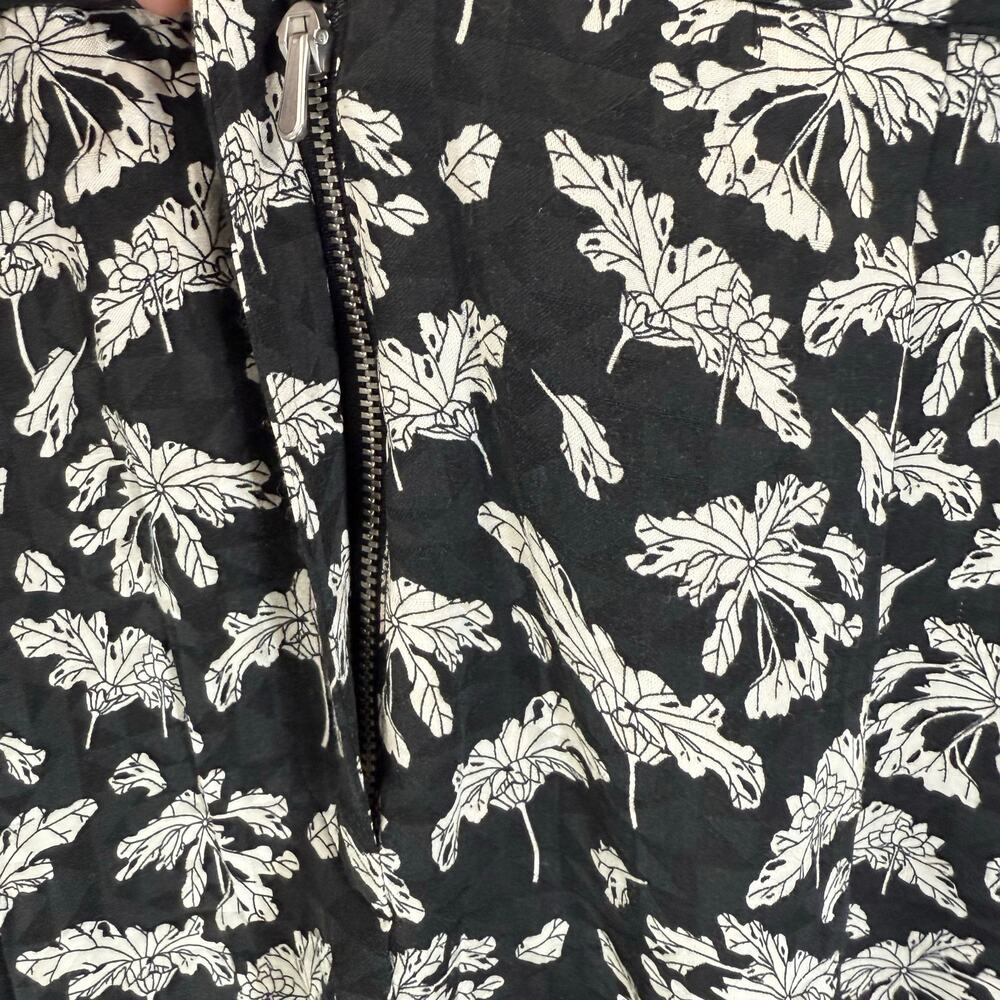 Rag & Bone Surplus Floral Romper Black White Shorts Pockets Size 6 - Picture 11 of 14